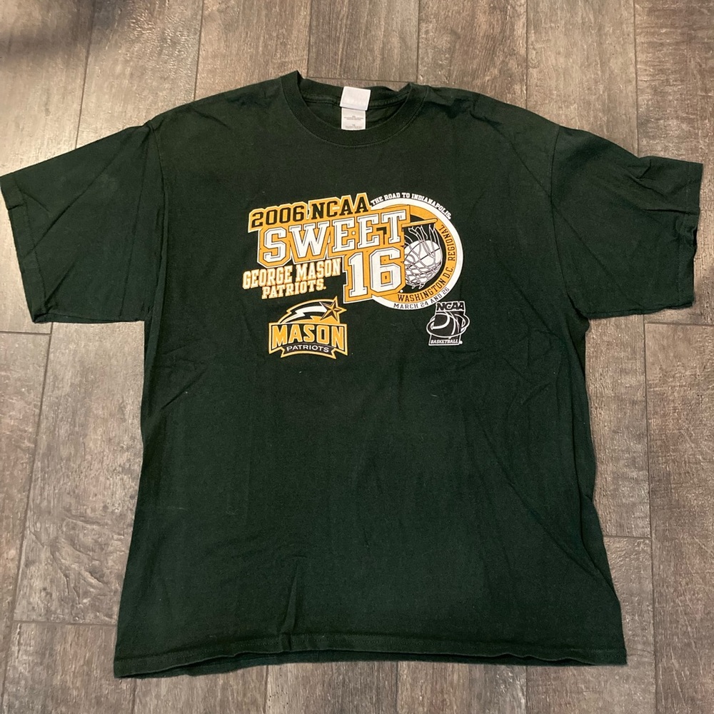 Vintage George Mason Basketball Tshirt - 2006 NCAA Tournament - Sweet Sixteen